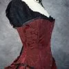 Gallery Serpentine Ltd Edition Garnet Brocade Corset, Custom Sized -AKUMU INK shop venus burg broc s