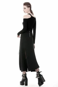 DARK IN LOVE In Your Dark Dreams Slit Maxi Skirt 12 DARK IN LOVE In Your Dark Dreams Slit Maxi Skirt -AKUMU INK shop vfgvvrgtr