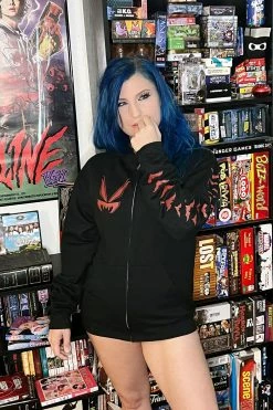 VampireFreaks Vampire Castle Hoodie W/ Bat Sleeves [BLOOD RED] -AKUMU INK shop vfhood 1460337e c407 4914 80cc d271b94c83c7