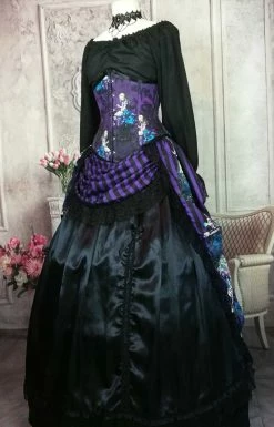 Gallery Serpentine Dark Alice Purple Alice Victorian Bustle Skirt -AKUMU INK shop vic bustle 10