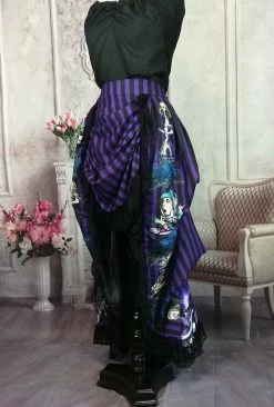 Gallery Serpentine Dark Alice Purple Alice Victorian Bustle Skirt
