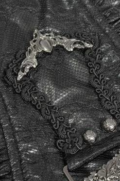 DEVIL FASHION Drop Of Poison Ruffle Corset -AKUMU INK shop victorian gothic style