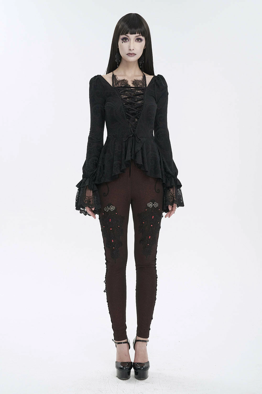 DEVIL FASHION Romantic Goth Ruffles Top 5 DEVIL FASHION Romantic Goth Ruffles Top - Image 3
