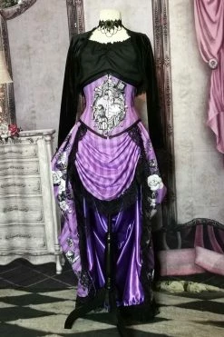Gallery Serpentine Violet Alice - Corset & Victorian Bustle Set