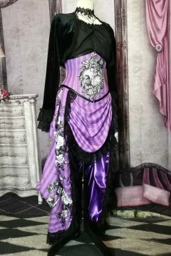 Gallery Serpentine Violet Alice - Corset & Victorian Bustle Set -AKUMU INK shop violet bustle other fs