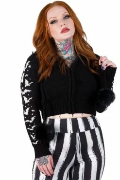 Too Fast Stars And Bats Zip Up Cardigan Sweater -AKUMU INK shop vvvvvvv d58dda40 18cc 4a23 91e9 c0925c2d80ed