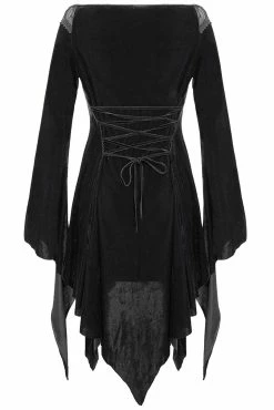DEVIL FASHION Spirit Seer Velvet Dress -AKUMU INK shop vxssdfgds