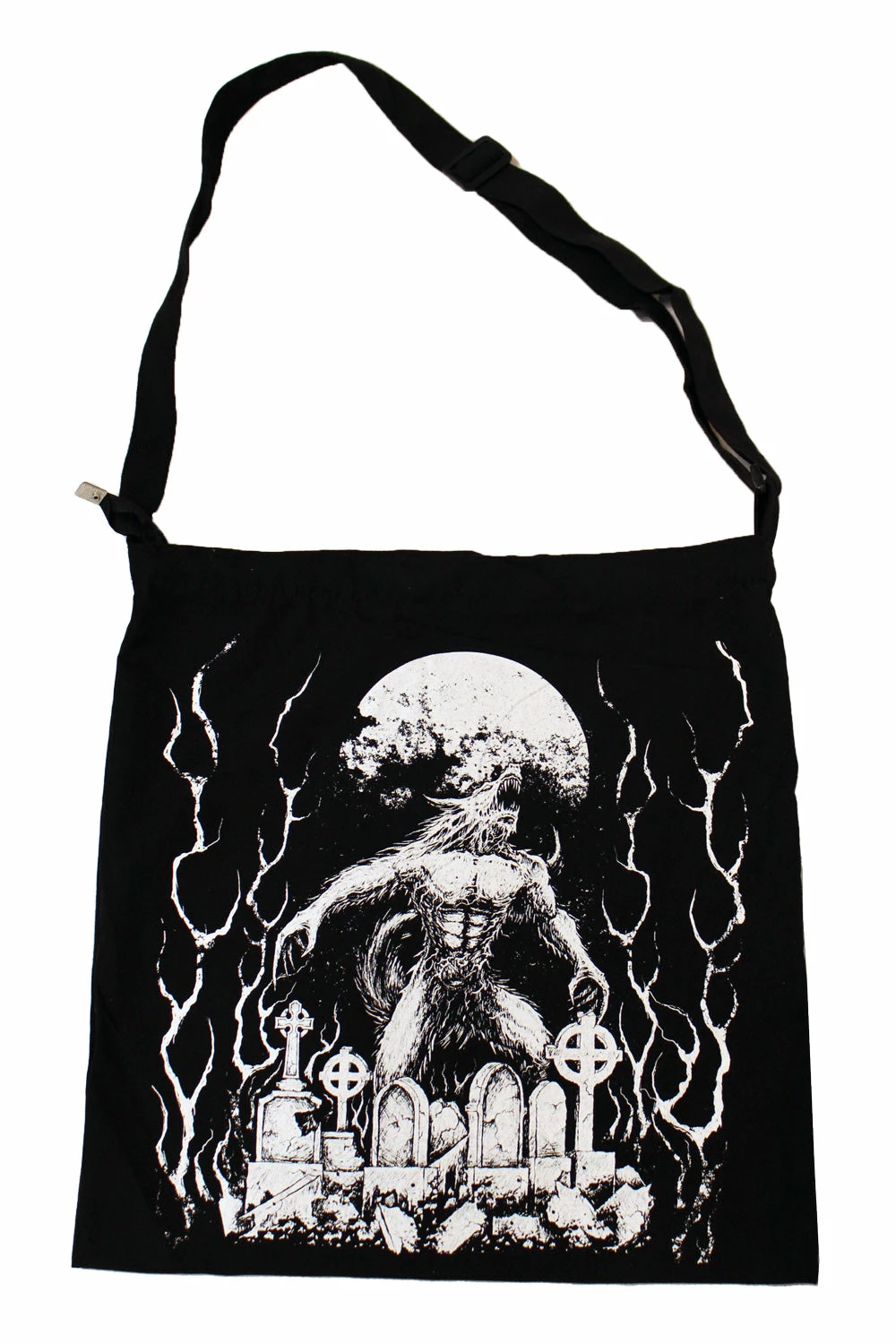 VampireFreaks Shoulder Sling Zipper Tote Bag 13 VampireFreaks Shoulder Sling Zipper Tote Bag - Image 11