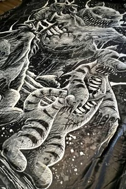 VampireFreaks Winnie The Pooh's Bloody Honey Throw Blanket -AKUMU INK shop winnie the pooh blanket 03