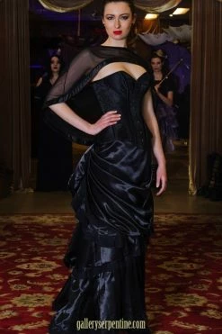 Gallery Serpentine Corsetry Ebony Turn Of The Century Corset, Custom Sized