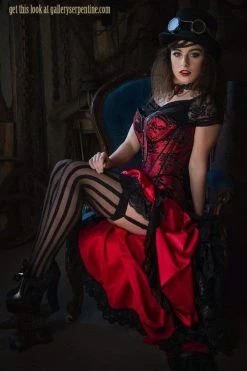 Gallery Serpentine Corsetry Wild Wild West Over Bust Corset, Custom Sized 22 Gallery Serpentine Corsetry Wild Wild West Over Bust Corset, Custom Sized -AKUMU INK shop wmwild wild west pandora toc seated