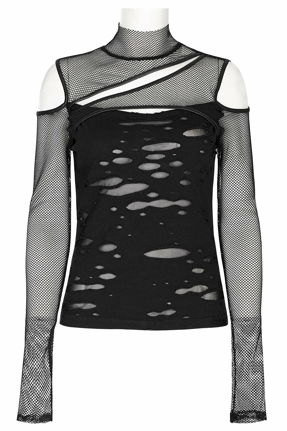 PUNK RAVE Dead Letters Fishnet Top 9 PUNK RAVE Dead Letters Fishnet Top - Image 7