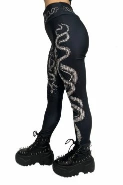 VampireFreaks Heavy Metal Medusa Leggings -AKUMU INK shop womens gothic high waisted sexy leggings