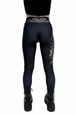 VampireFreaks Heavy Metal Medusa Leggings -AKUMU INK shop womens heavy metal leggings