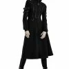 PUNK RAVE Midnight Militia Gothic Coat [BLACK]