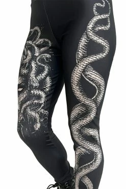 VampireFreaks Heavy Metal Medusa Leggings -AKUMU INK shop womens heavy metal pants