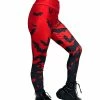 VampireFreaks Bite Me Vampire Bat Leggings [RED/BLACK] -AKUMU INK shop womens sexy gothic bat leggings