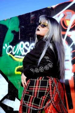 TRIPP NYC Tripp Split Leg Bondage Pants [Red/Black Plaid] -AKUMU INK shop womens tripp pants