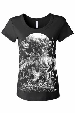 VampireFreaks Sleepy Hollow Tee [Multiple Styles Available] -AKUMU INK shop womens scoop neck front caf0ead0 0842 40bf a05a f8d927d47369