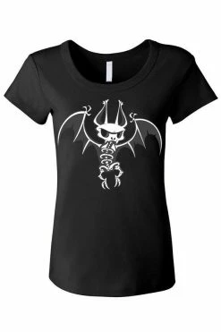 VampireFreaks Batty Bones Tee [Multiple Styles Available] -AKUMU INK shop womens scoop neck front resize 590x bc654002 7424 4bc6 bba4 4ae5b73ae668