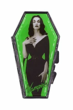 Kreepsville Vampira Portrait Green Coffin Compact