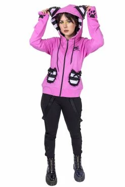 POIZEN INDUSTRIES BBK Frill Hoodie [PINK] -AKUMU INK shop xxx f4207d96 5976 43f3 927f eaf8ec5633bf