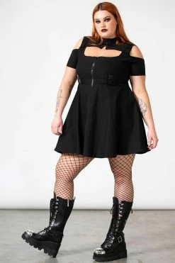 KILLSTAR Cybermancy Zip Skater Dress -AKUMU INK shop xxxxxx