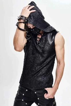 DEVIL FASHION Deathklok Hooded Top 11 DEVIL FASHION Deathklok Hooded Top -AKUMU INK shop xzxzxzxz